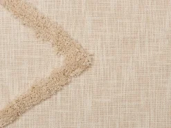 Best Beliani Coperta JAUNPUR Cotone 130 x 180 cm Beige
