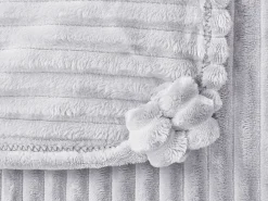 Clearance Beliani Coperta KAWERI 150 x 200 cm chiaro Grigio
