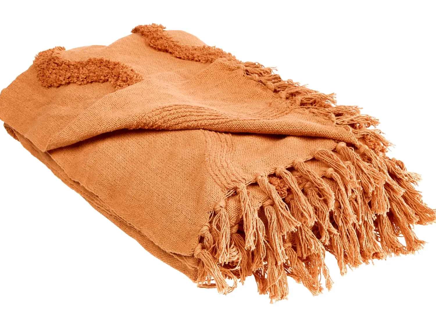 Sale Beliani Coperta KHARI Cotone Arancione