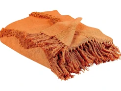 Best Beliani Coperta KHARI Cotone Arancione
