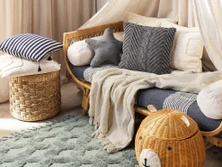 Sale Beliani Coperta KHARI Cotone chiaro Beige