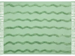 Sale Beliani Coperta KHARI Cotone 125 x 150 cm chiaro Verde