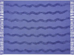 Discount Beliani Coperta KHARI Cotone 125 x 150 cm Viola