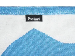 Discount Beliani Coperta KIHUN Tessuto 130 x 170 cm Blu Blu Grigio