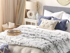 Clearance Beliani Coperta KOSI 150 x 200 cm chiaro Grigio