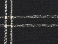 Sale Beliani Coperta KULAC Cotone 130 x 170 cm Nero Bianco Nero