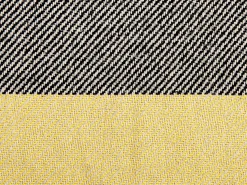 Clearance Beliani Coperta LAPU Cotone 125 x 150 cm Senape Giallo Grigio