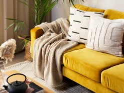 Best Beliani Coperta MIRGE 125 x 150 cm sabbia Beige