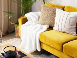 Best Beliani Coperta MIRGE 125 x 150 cm Bianco