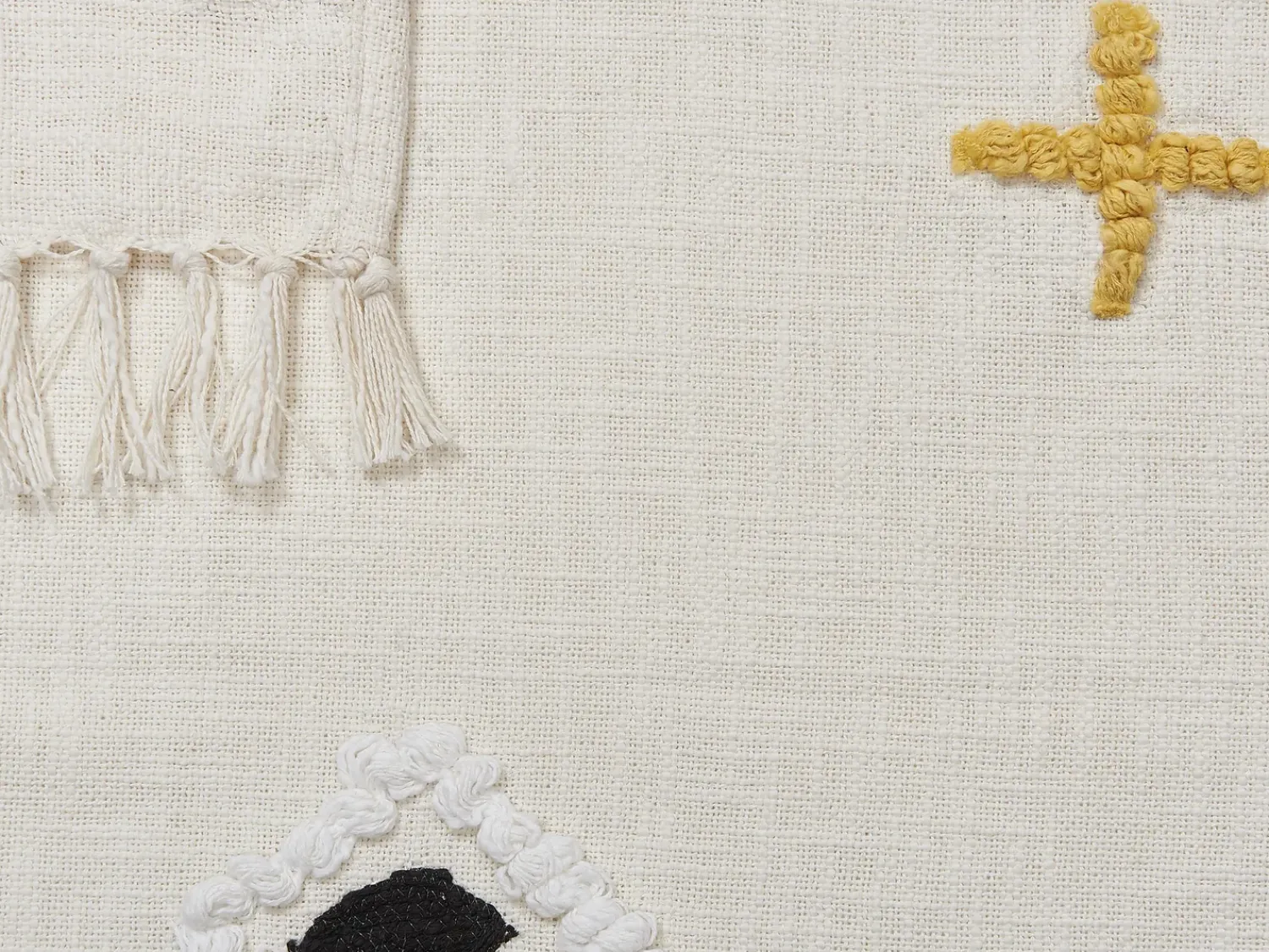 Beliani Coperta MORENA Cotone 130 x 180 cm Multicolore Beige Multicolore