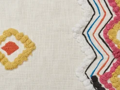 Beliani Coperta MORENA Cotone 130 x 180 cm Multicolore Beige Multicolore