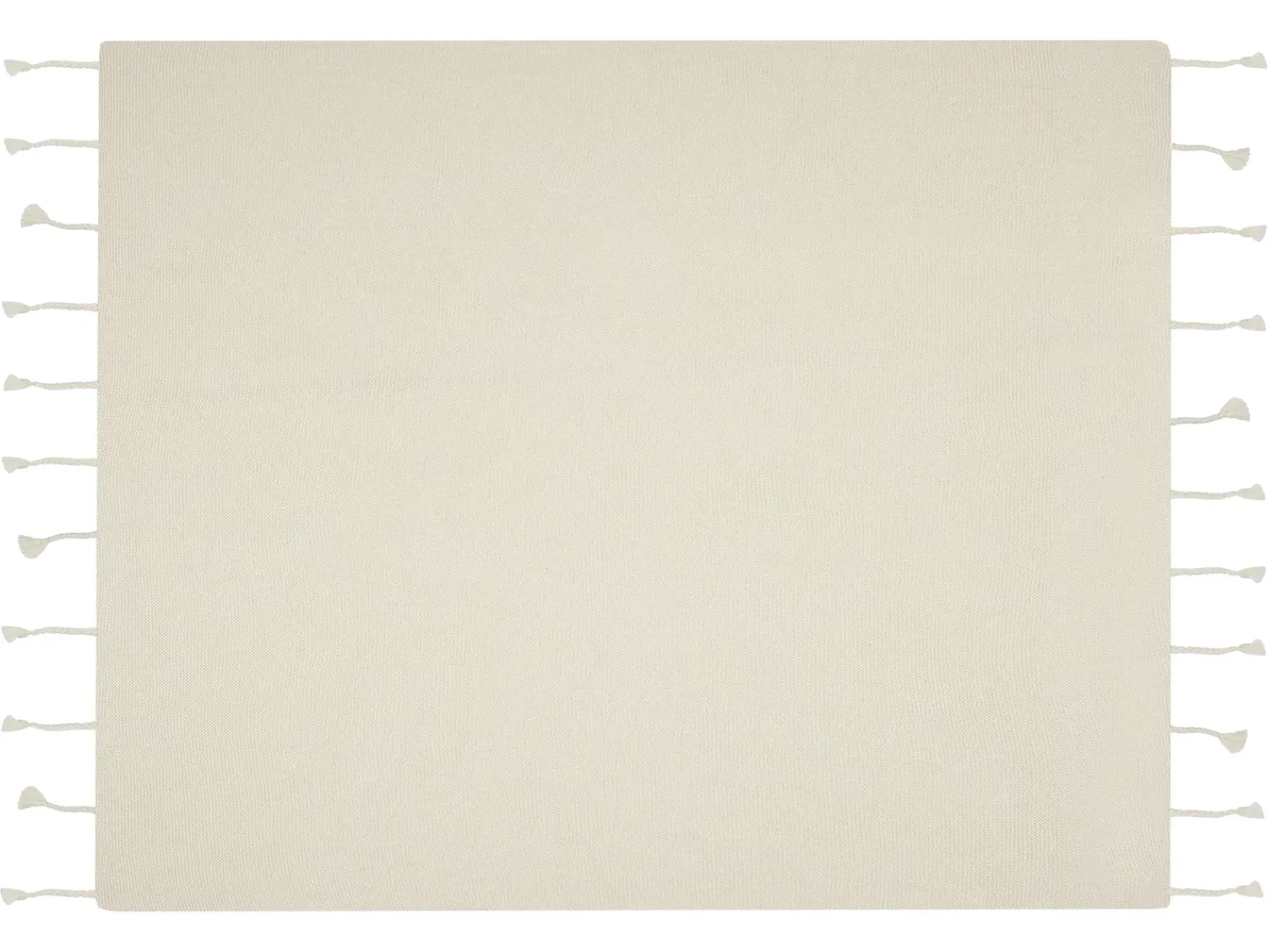 Best Beliani Coperta NAZILLI Cotone 125 x 150 cm Beige