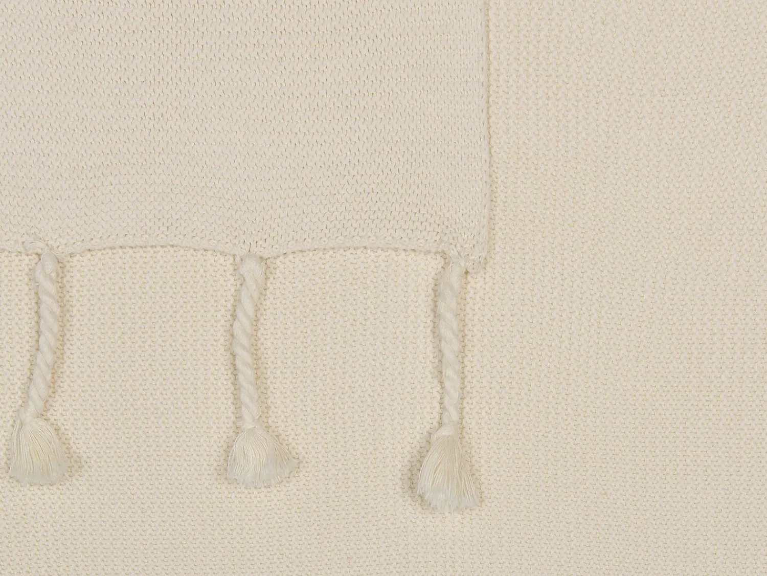 Best Beliani Coperta NAZILLI Cotone 125 x 150 cm Beige