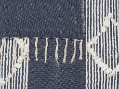 Clearance Beliani Coperta NEMLI Tessuto 130 x 150 cm scuro Blu