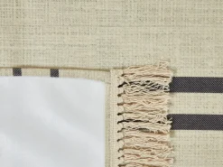 Hot Beliani Coperta per picnic BHONG 200 x 200 cm Beige Beige Nero