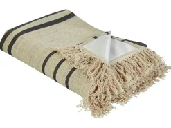 Hot Beliani Coperta per picnic BHONG 200 x 200 cm Beige Beige Nero