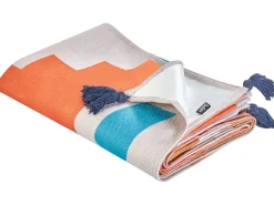 Online Beliani Coperta per picnic KAMBAR 200 x 200 cm Multicolore Bianco Blu Giallo Multicolore