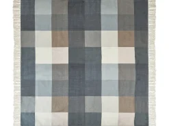 Online Beliani Coperta per picnic LUNDA 200 x 200 cm Grigio Grigio Marrone