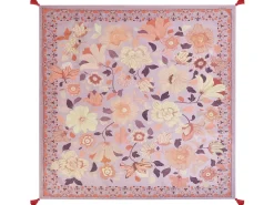 Outlet Beliani Coperta per picnic TUFKI 200 x 200 cm Viola Beige Rosso Viola