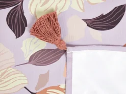 Outlet Beliani Coperta per picnic TUFKI 200 x 200 cm Viola Beige Rosso Viola