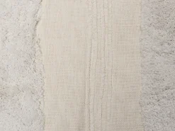 Sale Beliani Coperta RAEBARELI Cotone 130 x 180 cm chiaro Beige