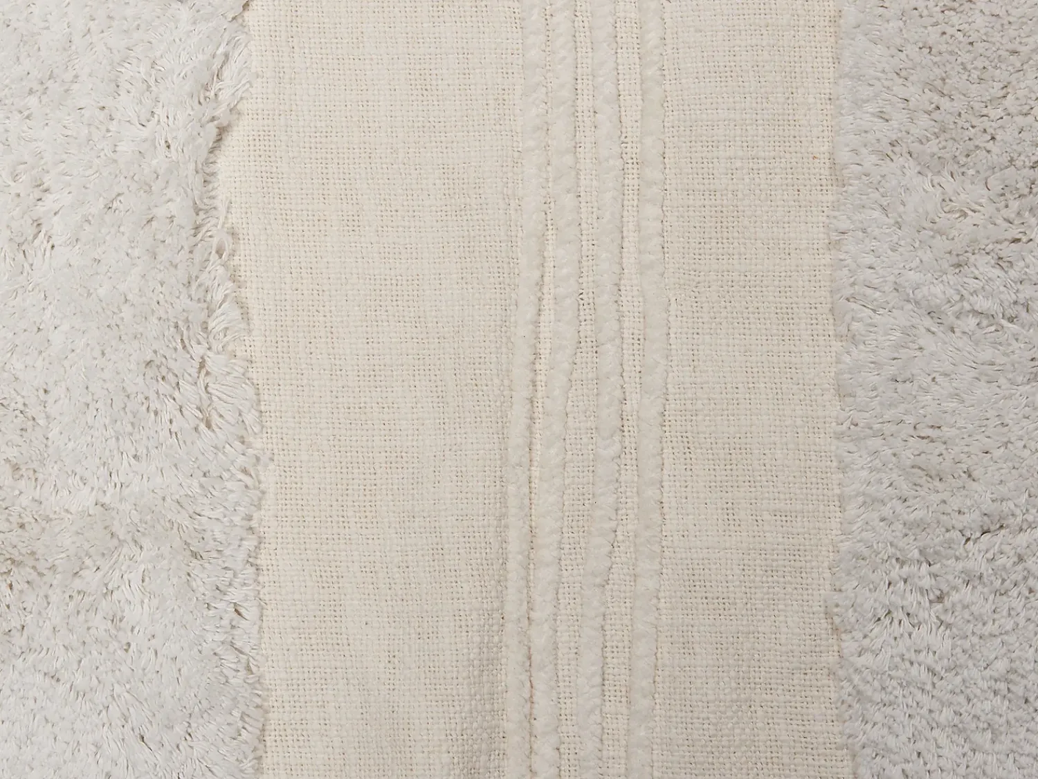Sale Beliani Coperta RAEBARELI Cotone 130 x 180 cm chiaro Beige
