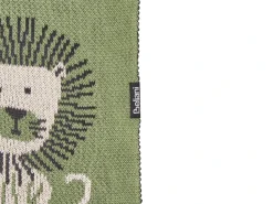 Hot Beliani Coperta RUSAMI Cotone 130 x 170 cm Verde Bianco Nero Verde