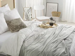 New Beliani Coperta SAITLER chiaro Grigio