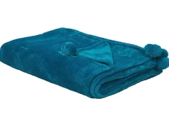 Discount Beliani Coperta SAITLER 200 x 220 cm Turchese Blu