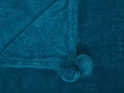 Discount Beliani Coperta SAITLER 200 x 220 cm Turchese Blu