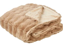 Hot Beliani Coperta SALKA Finta pelliccia 150 x 200 cm Marrone