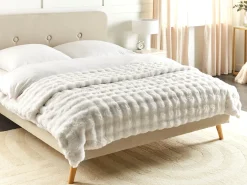 Best Beliani Coperta SALKA Finta pelliccia Bianco