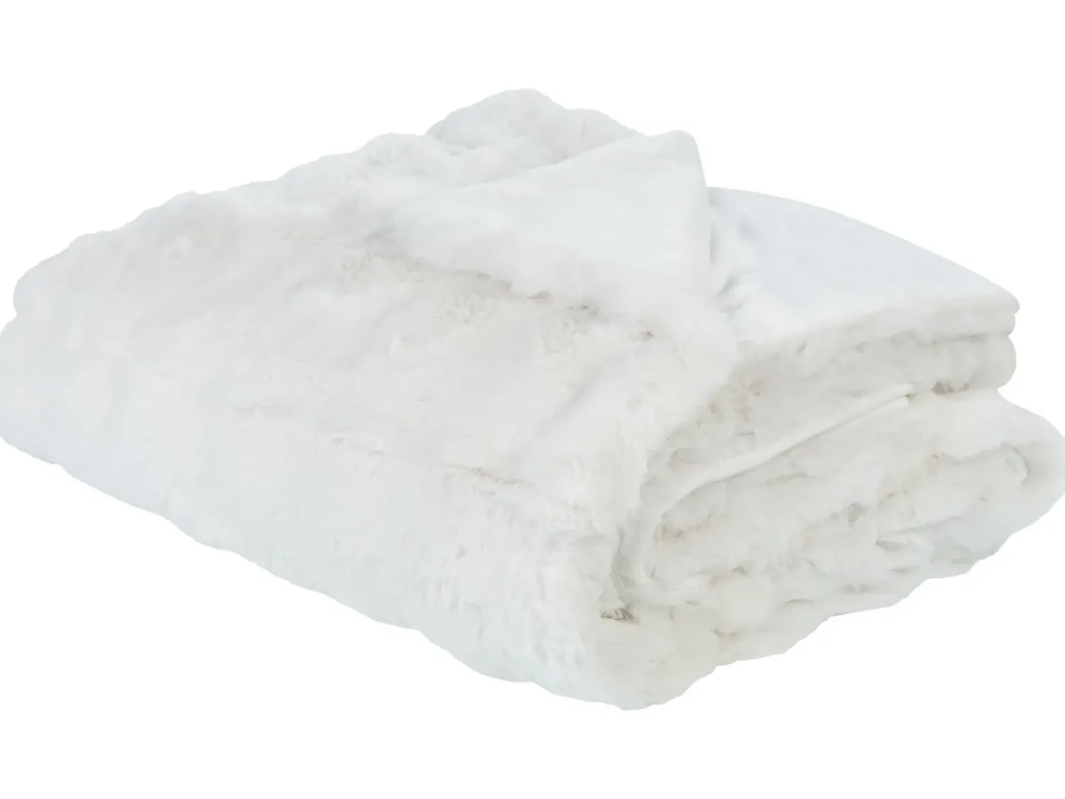 Best Beliani Coperta SALKA Finta pelliccia Bianco