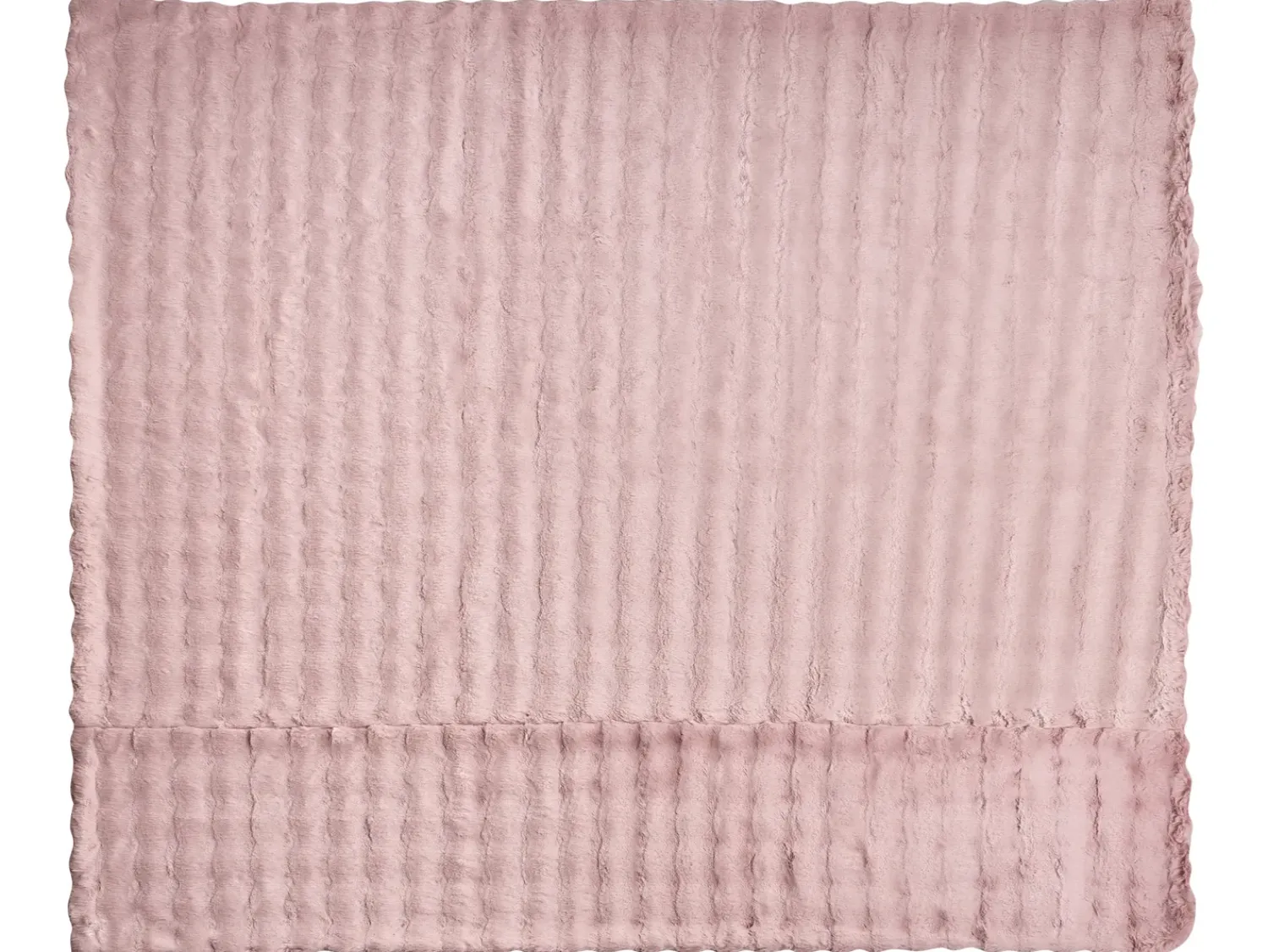 New Beliani Coperta SALKA Finta pelliccia 200 x 220 cm pastello Rosa
