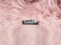 New Beliani Coperta SALKA Finta pelliccia 200 x 220 cm pastello Rosa