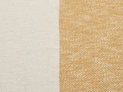Online Beliani Coperta SALME Tessuto 130 x 170 cm Beige Beige Arancione