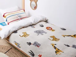 Discount Beliani Coperta SAMEO Cotone 130 x 170 cm Multicolore Beige Giallo Grigio Nero Multicolore