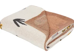 Discount Beliani Coperta SAMEO Cotone 130 x 170 cm Multicolore Beige Giallo Grigio Nero Multicolore