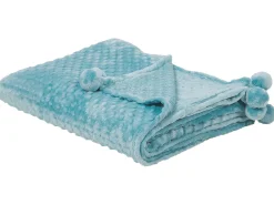 Online Beliani Coperta SAMUR Azzurro Blu