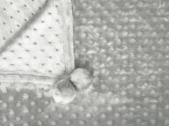 Beliani Coperta SAMUR 200 x 220 cm chiaro Grigio