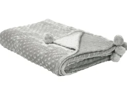 Beliani Coperta SAMUR 200 x 220 cm chiaro Grigio