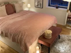 Best Beliani Coperta SAMUR Rosa