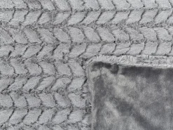 Best Beliani Coperta SARASWATI chiaro Grigio