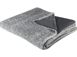 Best Beliani Coperta SARASWATI chiaro Grigio