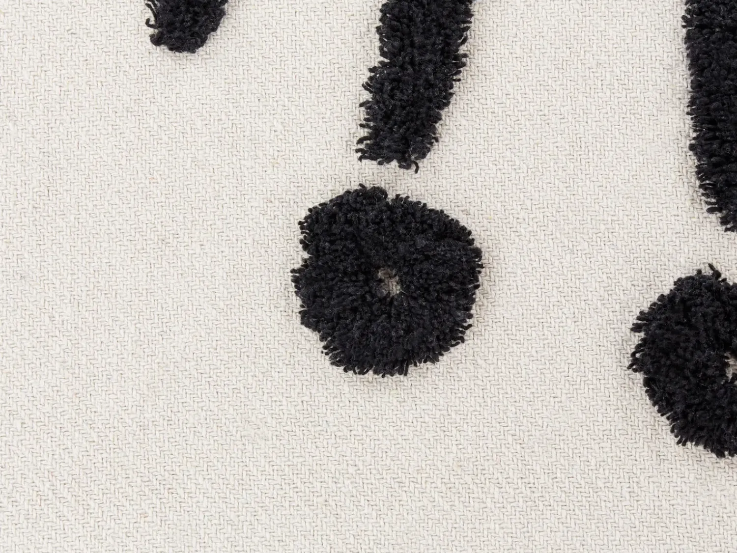 Clearance Beliani Coperta SEDIO Cotone 125 x 150 cm Bianco Bianco Nero