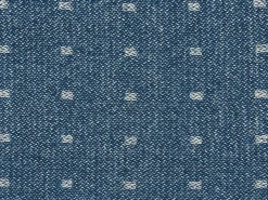 Outlet Beliani Coperta TAARI Cotone 130 x 170 cm Foglia di tè Beige Blu