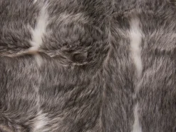 Beliani Coperta TADDART Tessuto Marrone Bianco Marrone Grigio