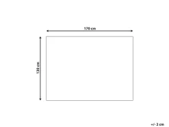 Sale Beliani TALOKAN Cotone 130 x 170 cm Blu Bianco Blu Nero