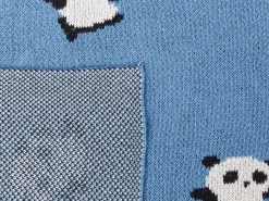 Sale Beliani TALOKAN Cotone 130 x 170 cm Blu Bianco Blu Nero