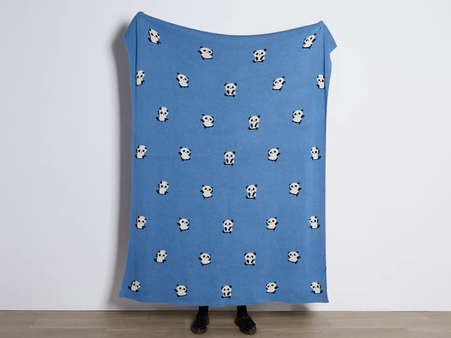 Sale Beliani TALOKAN Cotone 130 x 170 cm Blu Bianco Blu Nero